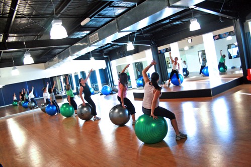 Fitball Group Fitness Class